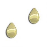 Brinco folheado a ouro em forma de gota