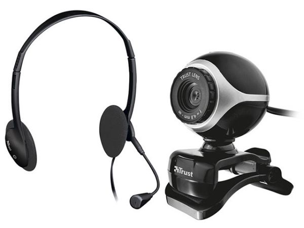 Kit Fone de Ouvido c/ Webcam - Trust 17028