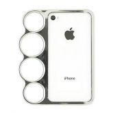Capa iPhone 4 e 4S Soco Inglês Prata